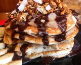 Foto del paso 4 de la receta: Tortitas con Dulce de leche y sirope de chocolate saludables