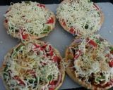 A picture of step 12 of Double decker Chole Pizza.