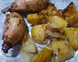 Foto del paso 6 de la receta: Pollo al horno con papas