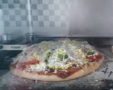 A picture of step 5 of Healthy Wheat rice pizza.