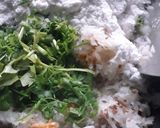 A picture of step 1 of Muli Ki Murauri/ radish puri.