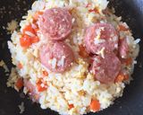 รูปขั้นตอนการทำที่ 4 ของ ข้าวผัดแหนม