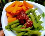 48) lalapan buncis wortel sambal plecing