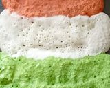 A picture of step 5 of Tricolour Veggies Dosa Healthy Breakfast / Snack Recipe for Independence day.