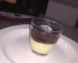 A picture of step 7 of Chocolate-Vanilla Pudding Shots.