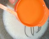 A picture of step 3 of Flag cake without oven.