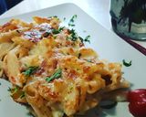 Pas rețetă Penne la cuptor cu roșii și mozzarella 7 fotografie