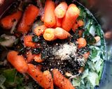 A picture of step 2 of My Minty Leek & Carrot Soup. 😁.