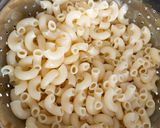 A picture of step 1 of Valentine's special red pasta.