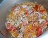 A picture of step 2 of Qeema Aloo!.