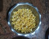 A picture of step 1 of Chana dal Pulao.
