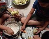 Foto langkah ke 2 dari resep Ketupat yang cantik & awet.