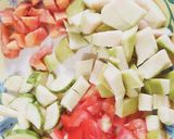 A picture of step 1 of Vegetable salad.