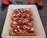 A picture of step 4 of Strawberry Crostini.