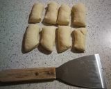 Foto del paso 13 de la receta: Dumplings caseros rellenos de ternera, bacon y cebolleta 🥟