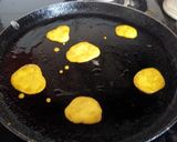 A picture of step 1 of Polka dotes crepes.