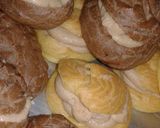 Foto langkah ke 10 dari resep Kue Sus / Choux isi Nutella.