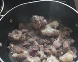 A picture of step 2 of Mutton fry.