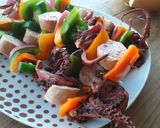 Foto del paso 6 de la receta: Brochetas de pulpo y chorizo argentino asadas 🍢🍡🐙