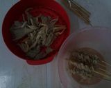 Foto langkah ke 2 dari resep Sate Jamur No Kolesterol + Saus Kacang #pr_sate.