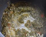 A picture of step 1 of Sarson Ka Saag.