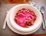 Foto del paso 5 de la receta: Fideos saborizados con salsa de betarraga