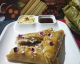 A picture of step 4 of Nolen gur enduri pitha.