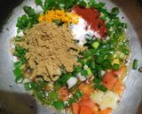 આલુ સેવ વીથ  લીલી ડુંગળી શાક (Green shak Recipe in Gujarati) રેસીપી સ્ટેપ1ફોટો