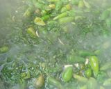 A picture of step 5 of Sarson Ka saag chicken.