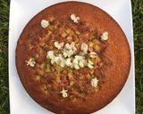 Une image de l'étape 6 de Gâteau à la rhubarbe et fleurs d’acacias.