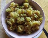 A picture of step 5 of Bread upma.