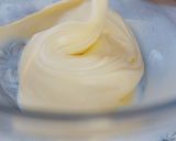 A picture of step 3 of No-Bake Smooth Cheesecake that melts in your mouth.
