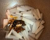 麵醬白蘿蔔魚片的食譜步驟2照片
