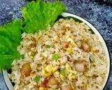 Foto langkah ke 6 dari resep Nasi Goreng Hijau Cumi Asin.