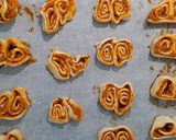 Une image de l'étape 3 de Palmiers au pesto rosso.