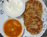 कूटू के पराठे और आलू की सब्जी (kuttu ke parathe aur aloo ki sabzi recipe in Hindi) रेसिपी चरण 4 फोटो