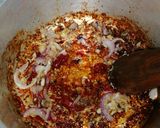 A picture of step 4 of Honey and ketchup glanced chicken drumsticks.