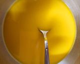 A picture of step 1 of Mango Custard Halwa.