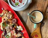 Une image de l'étape 9 de 💝Feuilleté saumon 🍣 épinards 🪹🥬🥦 légumes de saison 🌶️.