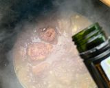 A picture of step 4 of Oxtail Potjie.