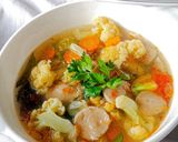Foto langkah ke 5 dari resep 240. Sop Baso Kembang Kol.