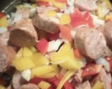 A picture of step 4 of Maltagliati Pasta Dish or Rhombus and Sausage.