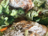 Verduras salteadas con pechugas