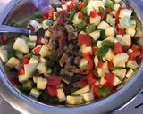 Une image de l'étape 5 de Queues de lottes aux poivrons, courgette et bouillon d'anis.