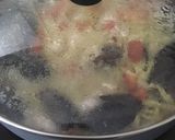 A picture of step 6 of Seafood Linguine.