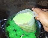 Foto langkah ke 8 dari resep Kue Mangkuk Pandan.