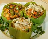 A picture of step 6 of Stuffed Bell Peppers.
