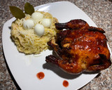 Foto del paso 7 de la receta: Codorniz en salsa BBQ de moras con Risotto de Hongos