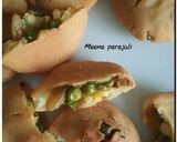 A picture of step 12 of Mini kachori (rice and whole wheat flour se bani) 😊😊😊.