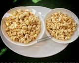 A picture of step 4 of Milk popcorn.
